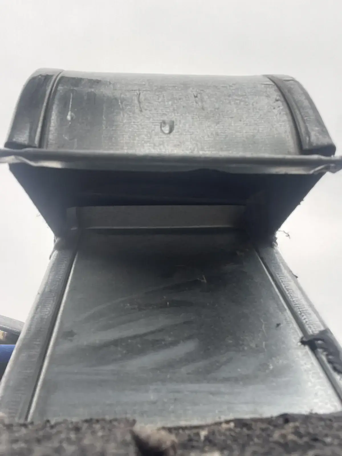The dryer vent wall box after cleaning